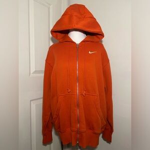Nike Unisex Vibrant Orange Hoodie Men’s Small